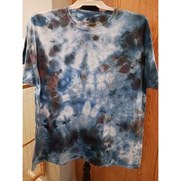Ice Tie Dye T-Shirt Blue Size 3XL - Picture 2 of 5